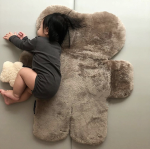 <span class=keywords><strong>Tapis</strong></span> écologique pour bébé, ours en peluche, ensemble <span class=keywords><strong>tapis</strong></span> rampant en fourrure de lapin, doublure de landau, chambre d'enfant, <span class=keywords><strong>tapis</strong></span> en peau de mouton - Product Image 5
