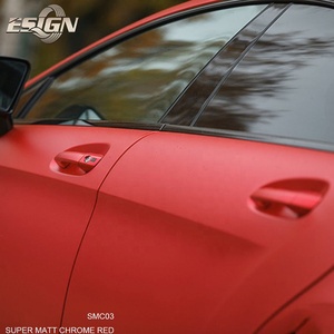 Rollo de vinilo de Envoltura automática de PVC rojo ICE FILM 152*18000cm envoltura de coche completa vinilo de envoltura de coche antiarañazos impermeable de larga duración - Product Image 3