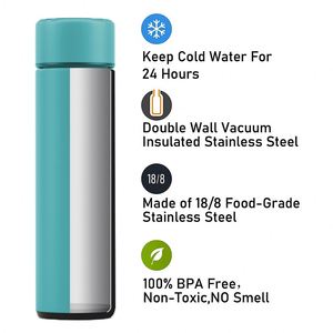 Meilleures ventes - Tasse à eau intelligente isolée sous vide 500 ml - Gourde isotherme LED en acier inoxydable - Bouteille d'eau intelligente - Product Image 3