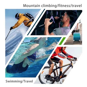 Custom Outdoor Waterproof Drawstring Sports <b>Backpack</b> Simple Polyester Hiking Travel Drawstring Bag Letter Factory Logo Printing - Product Image 3