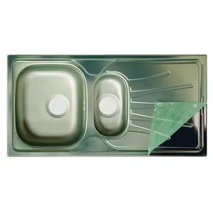 Pellicola Protettiva in PE Alimentare per Lavello in Acciaio Inossidabile, Morbida, Anti-umidità, Superficie Lucida, Design a Impronta Profonda - Product Image 1