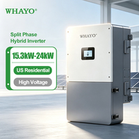 Convertisseur solaire hybride Whayo 17 kW 120/240 V monophasé 4 MPPT haute puissance pour stockage d'énergie photovoltaïque