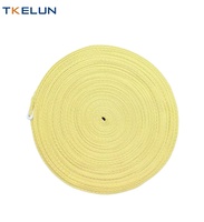 Mèche de lampe en aramide/Kevlar 16*1,2 mm, résistante aux hautes températures, mèche tressée en Kevlar pour lampe à huile, torche, outils de feu