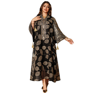 Ab423 abito di paillettes ricamato musulmano Plus Size <span class=keywords><strong>abbigliamento</strong></span> donna abito medio oriente nuovo - Product Image 5
