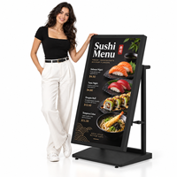 Écran d'affichage numérique extérieur haute luminosité 55 pouces 1800 nits, étanche IP65, avec contrôle Wi-Fi, pour menu numérique.