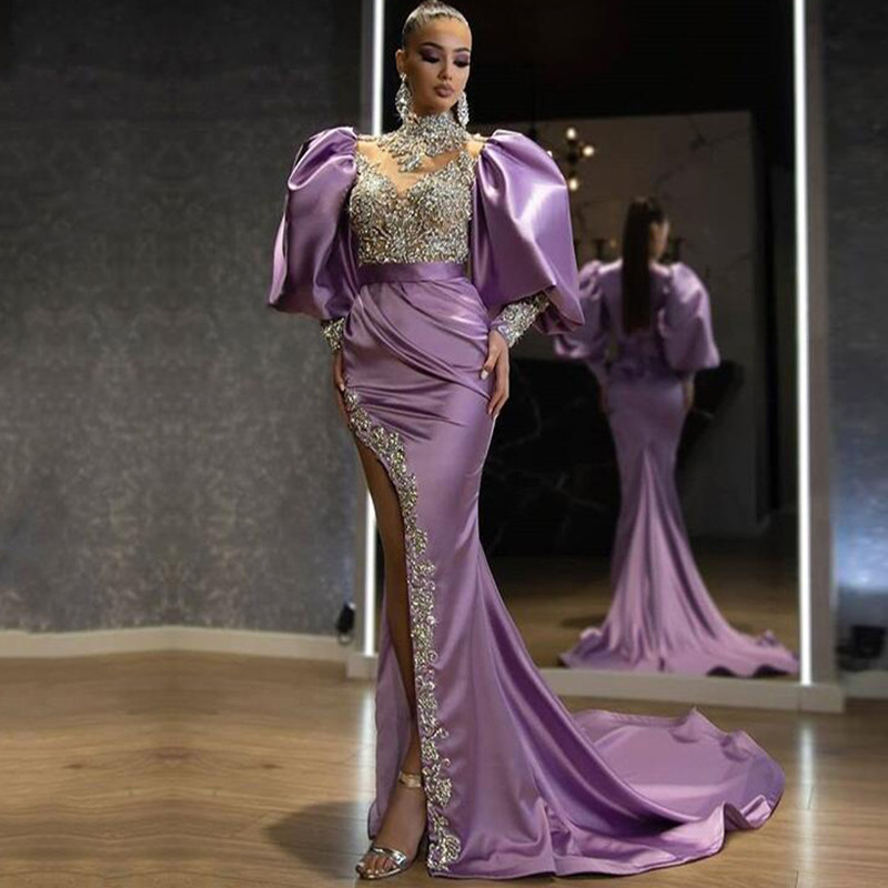 purple satin mini dress Mystery Aura Floral Satin Mini Dress