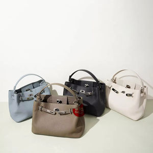 Sac à bandoulière pour femme en cuir de vachette véritable, style suède doux mat, grande capacité, sac fourre-tout sous le bras, de haute qualité - Product Image 2