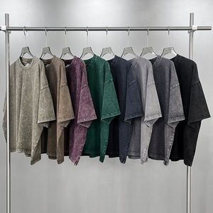 เสื้อยืดวินเทจคุณภาพสูงสำหรับผู้ชาย เสื้อยืดโอเวอร์ไซส์สั่งทำพิเศษ น้ำหนัก 275 กรัม เสื้อยืดทรงบ็อกซี่แบบครอป - Product Image 3