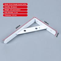 Supports muraux triangulaires flottants robustes et dissimulés TEBAK, personnalisables OEM/ODM, largement utilisés pour étagères, avec vis