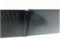 Tuile solaire en verre BIPV étanche IP67, panneaux solaires monocristallins en silicium entièrement noirs sur mesure pour usage résidentiel