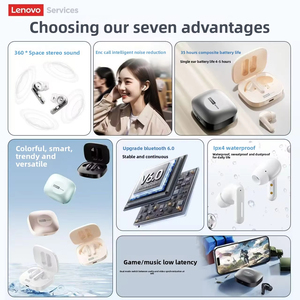 ชุดหูฟังไร้สาย Lenovo LE209สินค้าใหม่หูฟังไร้สาย BT 5.4<span class=keywords><strong>ลด</strong></span>เสียงรบกวน ENC <span class=keywords><strong>แบ</strong></span><span class=keywords><strong>ต</strong></span>เตอรี่30ชั่วโมงชุดหูฟังเล่นเกมและหูฟังโหมดดน<span class=keywords><strong>ต</strong></span>รี - Product Image 5
