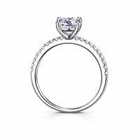 Bague de mariage en moissanite 1CT 2CT, bague de fiançailles en moissanite taille ovale pour femme, bijoux de mariage