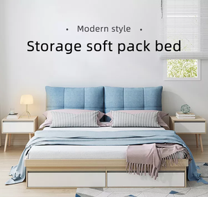 เตียงขนาดควีนไซส์/คิงไซส์ พร้อมที่เก็บของขนาดใหญ่ ฟังก์ชั่นหลากหลาย ระบบยกด้วยแก๊ส ขายดีที่สุด - Product Image 2