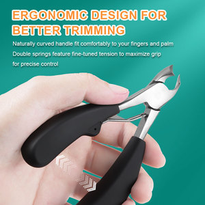 Offre Spéciale poignée lourde bord plat podiatre orteil coupe-ongles outils de pédicure Super pointu épais <span class=keywords><strong>incarné</strong></span> pince - Product Image 5