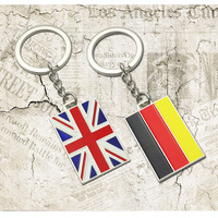 2023 Großhandel benutzer definierte National flagge Weiche harte Emaille Schlüssel anhänger Schlüssel anhänger Großbritannien Finnland Schweden Touristen Souvenir Schlüssel anhänger