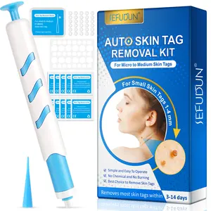 Groothandel Nieuwe Auto Skin Tag Removal Kit Huid Reparatie Tools Wrat Remover Patch Acne Puistje Behandeling Micro Skin Tag Remover Pen