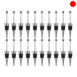 Wine <b>Stoppers</b> Metal <b>Bottle</b> <b>Stopper</b> Set With <b>Bottle</b> Opener Easy To Use For Wine <b>Bottles</b> - Product Image 2