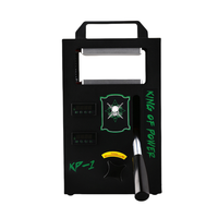 Presse industrielle moderne personnalisée à double plateau chauffant 11.5x12cm 4 tonnes d'alliage d'aluminium sous pression pour l'extraction d'huile de résine végétale à base de plantes