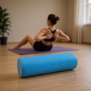 Rouleaux en mousse EVA bleus solides 45x15cm pour étirements et exercices efficaces - Product Image 2