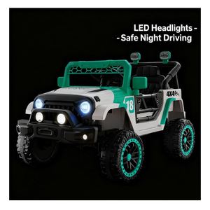 Voiture électrique pour bébé, petite voiture jouet pour tout-petits avec musique, lumières, fonction de poussée, jeu intérieur/extérieur - Product Image 3