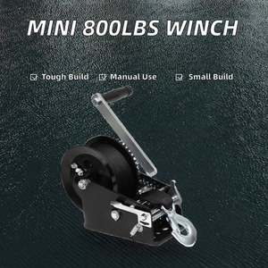 วินซ์มือหมุนขนาดเล็กคุณภาพสูง ZEHUA 24V แบบพกพา 800LBS อัตราทดเกียร์ 3.2:1 ยกได้ 10 เมตร กำลังไฟ 710W สำหรับเรือขนาดเล็ก รถยนต์ โครงเหล็กสีดำ - Product Image 2
