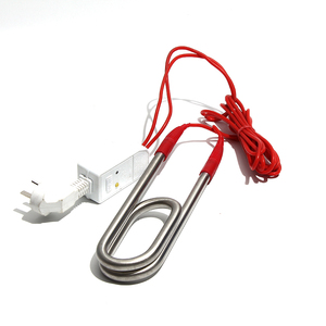 LJXH 220V Chauffe-eau électrique industriel à immersion double U entièrement scellé en cuivre 2.5KW/3KW avec prise EU - Product Image 4