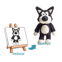Peluche super douce personnalisée avec rembourrage en coton PP unisexe pour