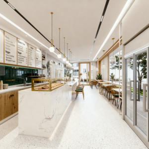 Design d'Interni per Pasticceria, Vetrina Espositiva in Vetro Personalizzata per Dessert, Decorazione su Misura per Negozio di Dolci - Product Image 6