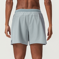 Shorts de course pour hommes 92% polyester 8% élasthanne, extensibles dans 4 directions, taille élastique avec cordon de serrage, shorts de sport pour la gym, logo personnalisé