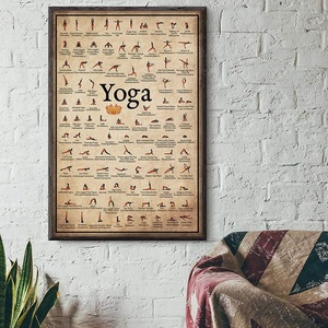 Póster <span class=keywords><strong>de</strong></span> <span class=keywords><strong>Yoga</strong></span> en Lienzo Impermeable sin Marco para Colgar, Decoración <span class=keywords><strong>de</strong></span> Pared para Estudio <span class=keywords><strong>de</strong></span> Pilates, Ilustración <span class=keywords><strong>de</strong></span> Postura <span class=keywords><strong>de</strong></span> <span class=keywords><strong>Yoga</strong></span> para Dormitorio - Product Image 3