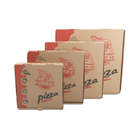 Lebensmittel qualität Flöte Wellpappe individuell bedruckte Größe Caja Para Pizza Design Karton Schwarz Scheibe Karton Preis Wellpappe Pizza Box