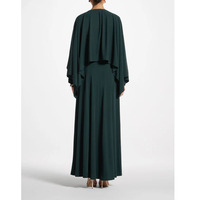 Robe longue cape pour femme, Abaya islamique modeste haut de gamme ODM, en polyester satiné turc, respirante, légère, à manches longues, personnalisable