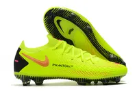 Nike-Zapatillas deportivas tejidas a prueba de agua para mujer, nuevas series de calzado de fútbol, phantom GT FG, polvo blanco y negro FG