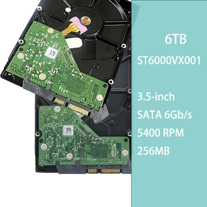 ST6000VX001 6TB 3,5'' HDD SATA3.0 5400 RPM snelheid 256 MB cache 24/7 werking bij alle weersomstandigheden Geoptimaliseerde stabiliteit en enorme opslagcapaciteit - Product Image 1