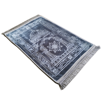 Tapis de prière islamique musulman tufté lavable à poils longs, nouveau design, en promotion pour la maison