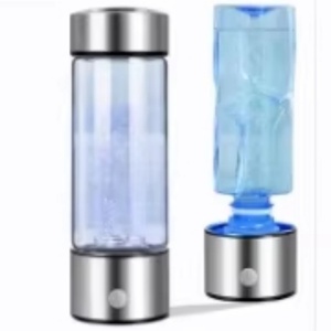 Bouteille d'eau alcaline en verre pour eau hydrogénée, rechargeable et portable - Product Image 2