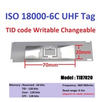 Tarjeta RFID UHF ISO18000, Lector/Grabador USB ISO 18000-6C, Copiador/Clonador de Plástico, Etiqueta EPC GEN2 TID Grabable, Frecuencia 860-960MHz