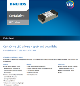 ไดรเวอร์ไฟ LED CertaDrive LPF 4W 6W 8W 10W 12W AC-DC พลาสติก ราคาดีที่สุด รับประกัน 5 ปี กระแสคงที่ - Product Image 5