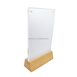 카드 메뉴 홀더를위한 양면 아크릴 테이블 스탠드 사인 프레임 디스플레이 랙 - Product Image 4
