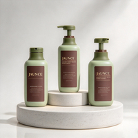 Ensemble de flacons carrés vides en plastique pour shampoing et savon liquide pour bébé avec logo personnalisé imprimé, emballage cosmétique à pompe