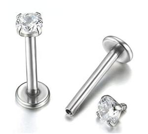 Joyería de Titanio para Piercing Getta G23 F136 con Rosca Interna, Anillo de Nariz, Herradura, Labio, Oreja, Cartílago, Tragus, Hélix, Pezón, Lengua - Product Image 4