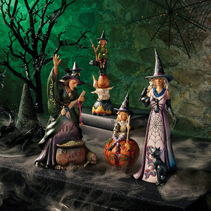 Halloween Frequent Flyer Witch on Pumpkin Figurine Garden Gnome per la decorazione di Halloween - Product Image 3