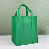 Sac à provisions en tissu non tissé écologique et réutilisable imprimé avec logo personnalisé sacs à main recyclables pour supermarché emballage d'épicerie cadeaux