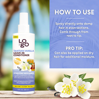 Spray revitalisant sans rinçage pour femmes, marque privée, au miel naturel et vitamine E, hydratant et anti-frisottis