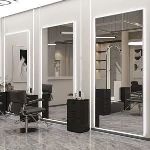 Hiện đại hình chữ nhật kính treo tường LED phòng tắm gương cảm ứng chuyển đổi defogging chiếu sáng một mặt khung nhôm sinh nhật - Product Image 3