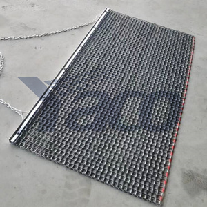 6ftx3ft 1,8x1,8 m Estera de arrastre de nivelación de superficie de campo de malla de acero y zinc duradera de alta resistencia - Product Image 1