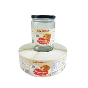 Étiquettes autocollantes personnalisées en vinyle/PET permanent, résistantes à l'eau, aux UV et aux chocs, pour beurre de cacahuète, avec impression sensible à la chaleur - Product Image 4