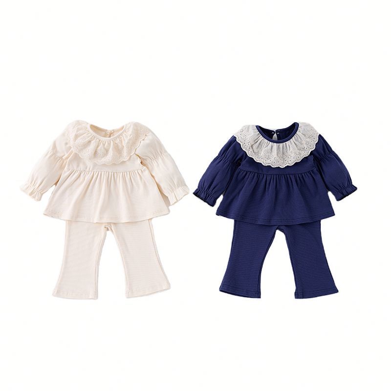 Spring Girls Suit Fashion Children Lace