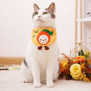Hersteller großhandel individuelle baumwolle obst design katzenzubehör hund bandana kragen - Product Image 2