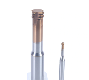 Qinrui Solid Spiral Flute <b>Tap</b> M3*0.5 Metric 3/4Flutes ALTIN Coated Internal Threading <b>Die</b> Milling Bits HRC68 - Product Image 4